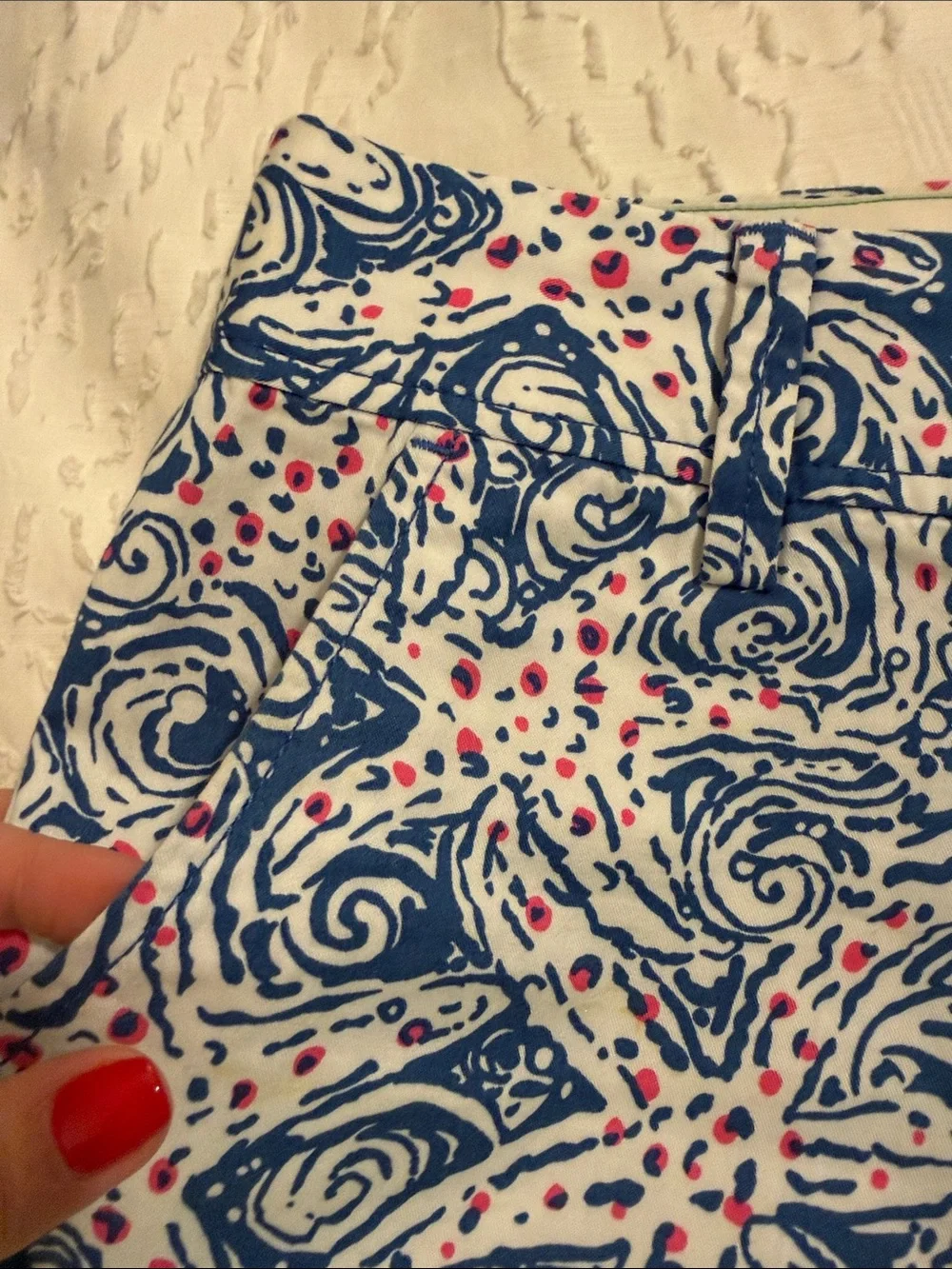 Lilly Pulitzer The Walsh Short in Indigo Star Crush Starfish Blue print - Picture 4 of 9